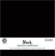 🖤 premium black 12x12in smooth cardstock by colorbok - high-quality craft paper logo
