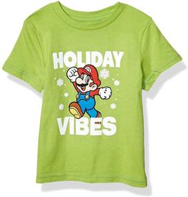 img 2 attached to Vibrant Nintendo Little Mario Vibes Heather Clothing for Boys: Tops, Tees & Shirts!