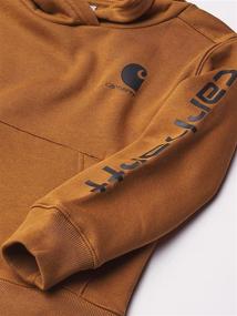 img 1 attached to Carhartt Sleeve Hoodneck Sweatshirt Black Boys' Clothing for Fashion Hoodies & Sweatshirts