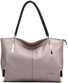 img 4 attached to 👜 Cowhide Handbags Designer Shoulder Top Handle Women's Handbags & Wallets: Elegant Satchels for Trendsetting Women