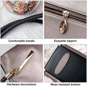 img 2 attached to 👜 Cowhide Handbags Designer Shoulder Top Handle Women's Handbags & Wallets: Elegant Satchels for Trendsetting Women