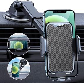 img 4 attached to TORRAS Car Mount for iPhone: 🚗 Super Nano Suction, Secure Hold, and Universal Compatibility