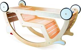 img 3 attached to 🧸 Small Foot Wooden Toys Pull Cart & See Saw: Ideal for 2+ Year Old Kids, Amazon Exclusive - Product Code 10064