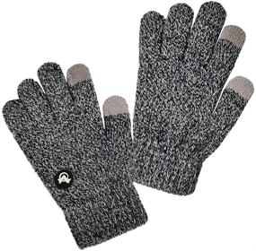 img 3 attached to 🧤 LETHMIK Mix Knit Touchscreen Gloves: Winter Cold Weather Gloves for Kids - Ideal Texting Gloves for Boys & Girls