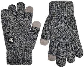 img 4 attached to 🧤 LETHMIK Mix Knit Touchscreen Gloves: Winter Cold Weather Gloves for Kids - Ideal Texting Gloves for Boys & Girls