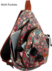 img 2 attached to 🎒 Multicolored XB 04 Backpack Crossbody Shoulder Bag