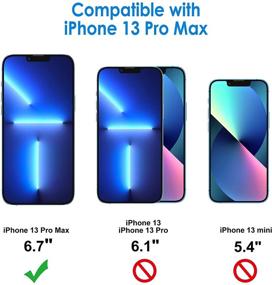 img 3 attached to JETech Защитное стекло 3-Pack для iPhone 13 Pro Max (6,7 дюйма) - защитная пленка для экрана