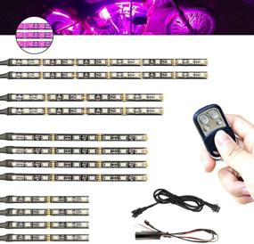 img 4 attached to 🏍️ XTAUTO 12Pcs Motorcycle LED Light Kit: 120 Strips Multi-Color RGB Underglow Underbody Neon Ground Effect Atmosphere Lamp with Wireless Remote Controller for Harley Davidson, Honda, Kawasaki, Suzuki