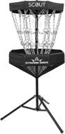 dynamic discs scout foldable disc golf basket - 8 outer chains, 8 inner chains, 2 cross sectional chains - portable frisbee golf target for easy mobility логотип