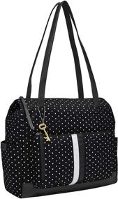 img 2 attached to 👜 Fossil Women's Jenna Fabric Shopper Tote Purse Handbag: The Perfect Blend of Style and Functionality