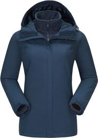 img 4 attached to 🧥 CAMEL CROWN Women's Ski Jacket: Waterproof 3-in-1 Winter Coat with Windproof Warm Hooded Snow Coat - Mountain Snowboard Jacket