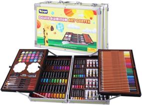 img 4 attached to Kids Art Set With Portable Aluminium Case
