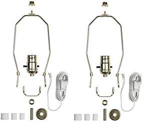 img 1 attached to 💡 2-Pack Brass Plated Make-Your-Own Lamp Kit