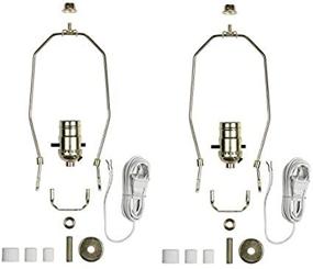 img 3 attached to 💡 2-Pack Brass Plated Make-Your-Own Lamp Kit