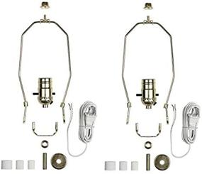 img 4 attached to 💡 2-Pack Brass Plated Make-Your-Own Lamp Kit