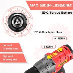 img 1 attached to High-Performance Brushless Battery with All-Metal Construction, 0-1500RPM Speed, and Additional Accessories