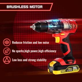 img 3 attached to High-Performance Brushless Battery with All-Metal Construction, 0-1500RPM Speed, and Additional Accessories