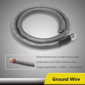 img 1 attached to RECOIL RCK0 True 0 Gauge Complete CCA Amplifier Wiring Kits with OFC RCA Cable - Unleash Superior Audio Performance