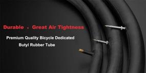 img 3 attached to 🚲 High-Quality 2-Pack 27.5x1.9/1.95/2.0/2.125 Bike Inner Tubes + Tire Strips - Compatible with 27.5x1.9/1.95/2.0/2.125 650B Bike Tires