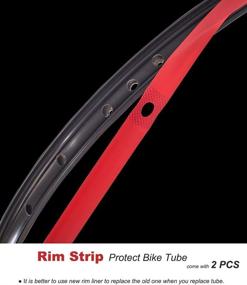 img 2 attached to 🚲 High-Quality 2-Pack 27.5x1.9/1.95/2.0/2.125 Bike Inner Tubes + Tire Strips - Compatible with 27.5x1.9/1.95/2.0/2.125 650B Bike Tires