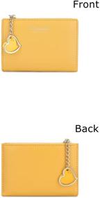 img 4 attached to Women's Bifold Zipper Wallet with Small Holder for Optimal Convenience and Style