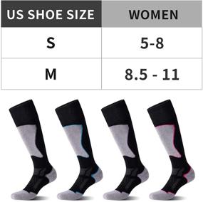 img 3 attached to 🧦 CS CELERSPORT 2/3 Pack Women's Ski Socks for Skiing, Snowboarding, Cold Weather - Warm Winter Thermal Socks