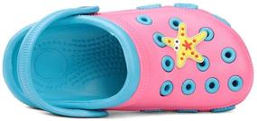 img 1 attached to 👧 Kids Clogs: Lightweight, Shockproof, Non-Slip Sandals for Boys and Girls - Ideal for Beach, Pool, Shower, and Garden