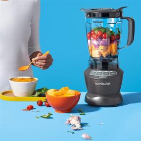 img 2 attached to 🥦 NutriBullet ZNBF30400Z Blender - High-Powered 1200W for Optimal Blending in Dark Gray