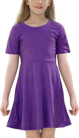 img 2 attached to Blue Long Sleeve Casual Timeshow Dresses: Trendy Girls' Clothing for Any Occasion