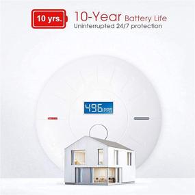 img 3 attached to 🔋 10-Year Battery Powered Smoke and Carbon Monoxide Detector, Dual-Pack Portable Fire CO Alarm for Home and Kitchen