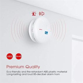 img 1 attached to 🔋 10-Year Battery Powered Smoke and Carbon Monoxide Detector, Dual-Pack Portable Fire CO Alarm for Home and Kitchen