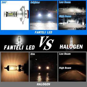 img 1 attached to 💡 H4 LED Headlight Bulbs 3000K Golden Yellow, 60W 10000 Lumens Adjustable Beam Super Bright (9003 Hi/Lo) with CSP Chips - All-in-One Conversion Kit