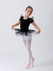 img 2 attached to 🩰 MdnMd Ballerina Outfits for Toddler Girls: Ballet Tutu Leotard Dance Glitter Camisole Skirted Ballerina Dress