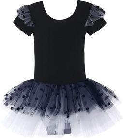 img 4 attached to 🩰 MdnMd Ballerina Outfits for Toddler Girls: Ballet Tutu Leotard Dance Glitter Camisole Skirted Ballerina Dress