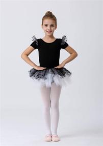 img 3 attached to 🩰 MdnMd Ballerina Outfits for Toddler Girls: Ballet Tutu Leotard Dance Glitter Camisole Skirted Ballerina Dress