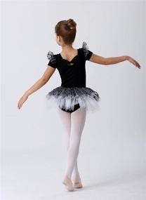 img 1 attached to 🩰 MdnMd Ballerina Outfits for Toddler Girls: Ballet Tutu Leotard Dance Glitter Camisole Skirted Ballerina Dress