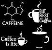 caffeine decal pack molecule coffee logo