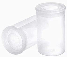 img 1 attached to 🔒 Multipurpose Clear Plastic Film Canisters with Lids - Ideal for Storing Pills, Film, Keys, Coins, Art Beads, and More! (20 PCS)