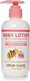 img 4 attached to Little Twig Berry Pomegranate Baby Lotion - Natural Plant Derived Formula, 8.5 fl oz