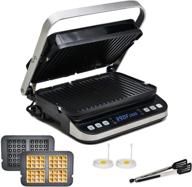 🔥 yedi total package 6-in-1 digital grill, waffle maker, panini press, griddle: the ultimate cooking companion with deluxe accessories логотип