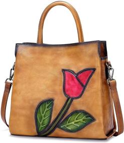 img 3 attached to CHERISH KISS K7 Green Women's Handbags & Wallets: Stylish Satchels for a Fashionable Look