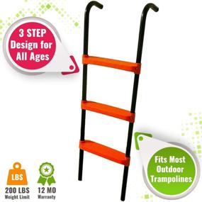 img 3 attached to 🎢 3-Step Trampoline Ladder by JUMP POWER - Enhance Your Bounce with Ease!