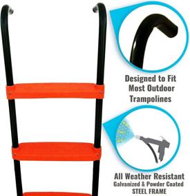img 2 attached to 🎢 3-Step Trampoline Ladder by JUMP POWER - Enhance Your Bounce with Ease!