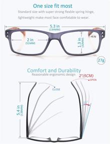 img 2 attached to 🕶️ 5 Pack Sun Readers: Stylish Reading Glasses for Men/Women with Comfort Spring Hinges - Perfect for Outdoor Use