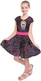 img 3 attached to PattyCandy Birthday Cartoon Sleeve Girls' Clothing with Gradient Design