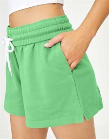 img 1 attached to 🩳 Stay Cool and Comfy in Ezymall Women's Summer Sweat Shorts with Pockets - Perfect for Workouts and Casual Runs