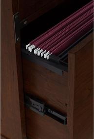 img 2 attached to Premium Bush Furniture kathy ireland Home Ironworks 2 🏢 Drawer Mobile File Cabinet: Stunning Coastal Cherry Design for Optimal Organization