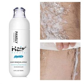 img 2 attached to 💆 Revolutionary 100ml Hair Removal Spray: Newest Hair Growth Inhibitor & Moisturizer for Men and Women - Non-Irritating Formula for Legs, Hands, Arms, Underarms, and Bikini Areas - Natural Stop Hair Growth Spray Inhibiting