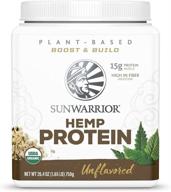 🌱 sunwarrior hemp powder: organic plant-based protein with bcaa's, fiber, and healthy fats - vegan, gluten-free, soy-free, and sugar-free! logo