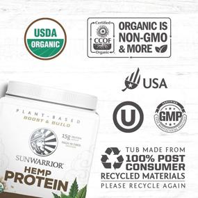 img 2 attached to 🌱 Sunwarrior Hemp Powder: Organic Plant-Based Protein with BCAA's, Fiber, and Healthy Fats - Vegan, Gluten-Free, Soy-Free, and Sugar-Free!